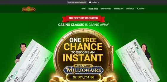 Official website of the Classic casino