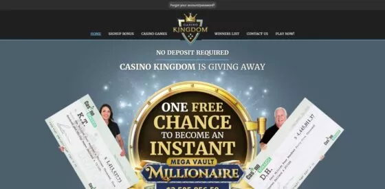 Official website of the Casino Kingdom