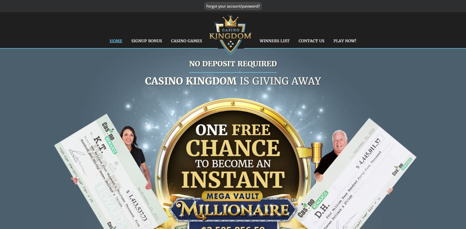 populaire Casino Kingdom retraits rapides promotion