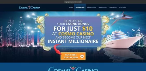 Bonuses Cosmo Casino