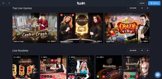 Twin Casino live