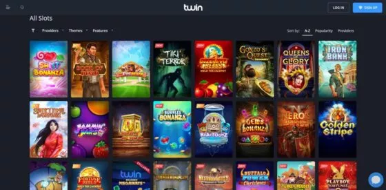 Twin Casino slot machines