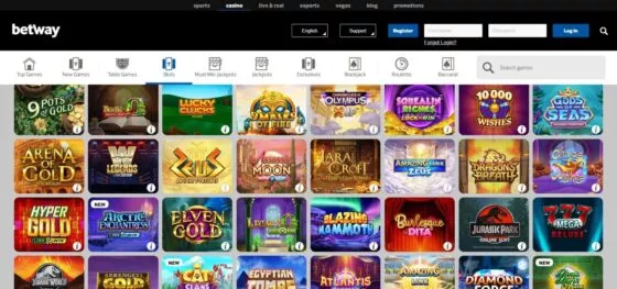Betway Casino slot machines