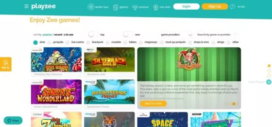 Playzee Casino slot machines