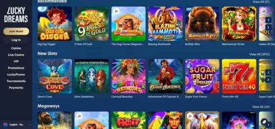 Lucky Dreams Casino slot machines