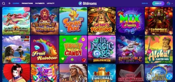 BitDreams Casino slot machines