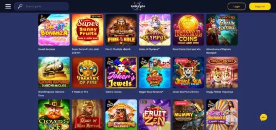 Galaxyno Casino slot machines