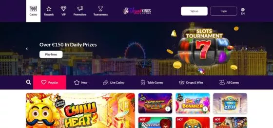 Official website of the Vegas Kings Casino