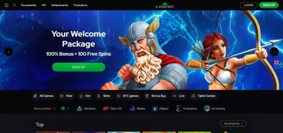 Official website of the Katsubet Casino