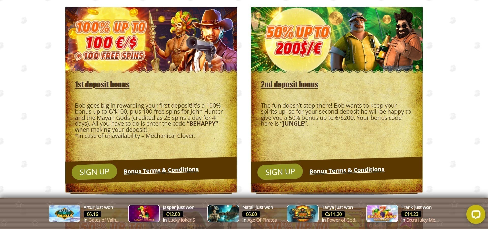 beliebt Bof Casino vip-bonus angebot