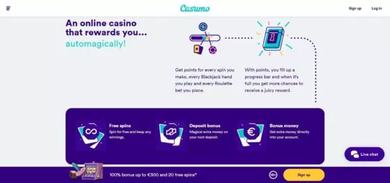Bonuses Casumo Casino