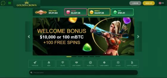 Official website of the Golden Crown Casino