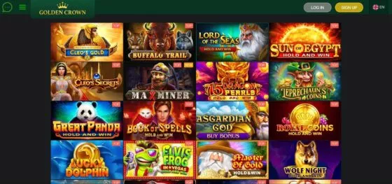 Golden Crown Casino slot machines