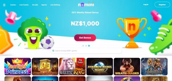 Official website of the Nomini Casino