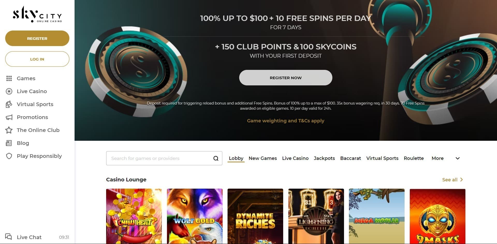 Skycity Casino NZ - Review of games and slot machines, payment options ...