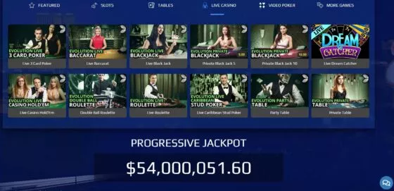 All Slots live casino