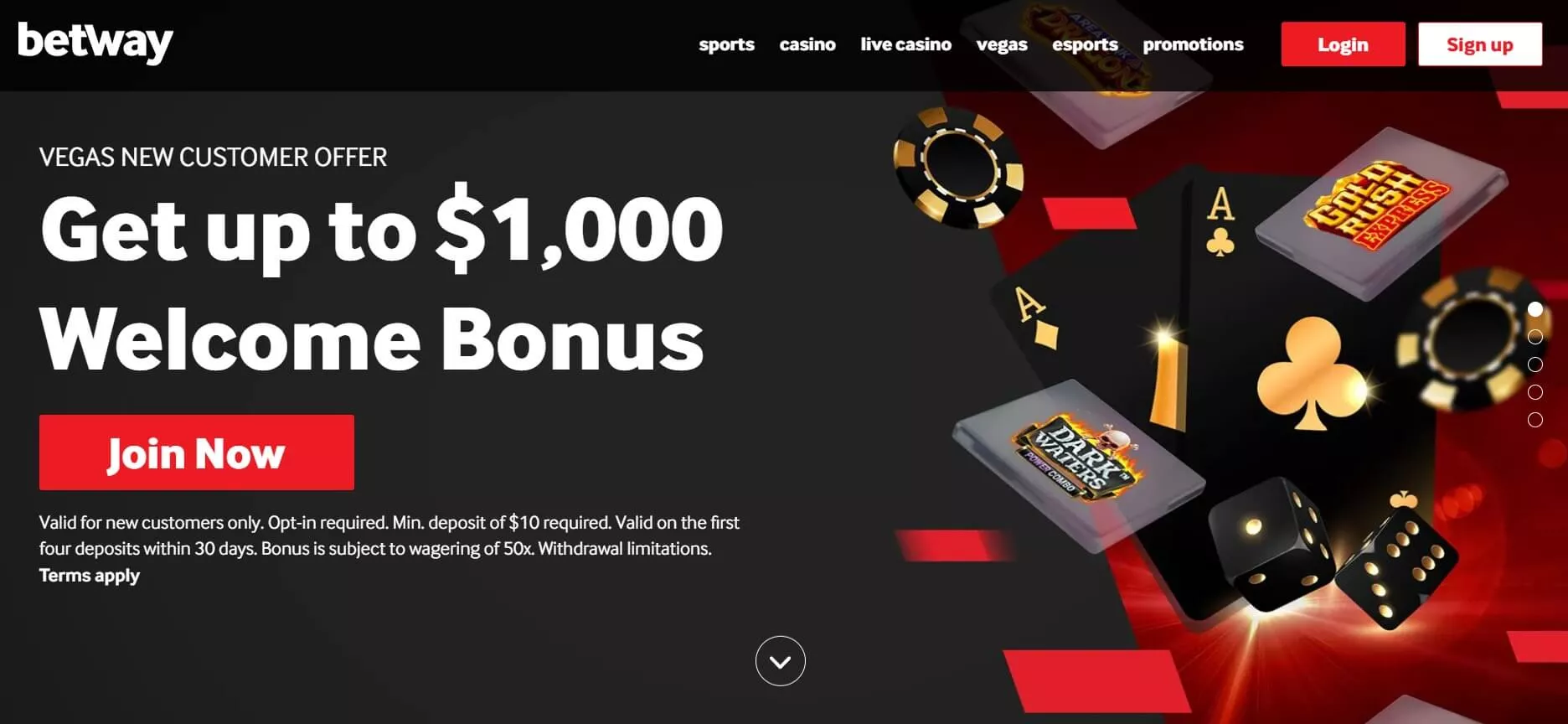 Betway welcome bonus