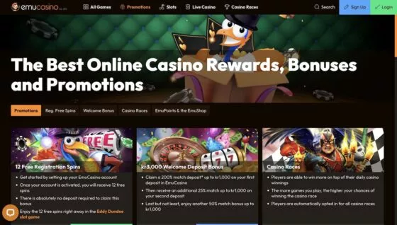 Bonuses Emu Casino
