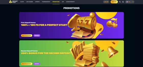 Bonuses RocketPlay Casino