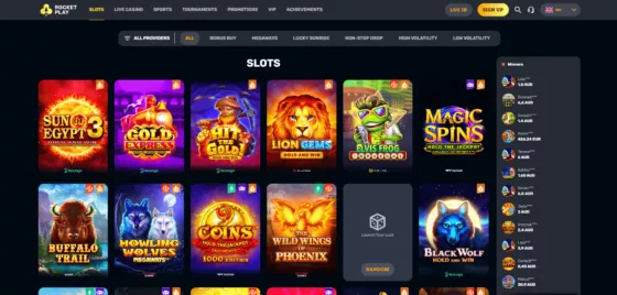 RocketPlay Casino slot machines