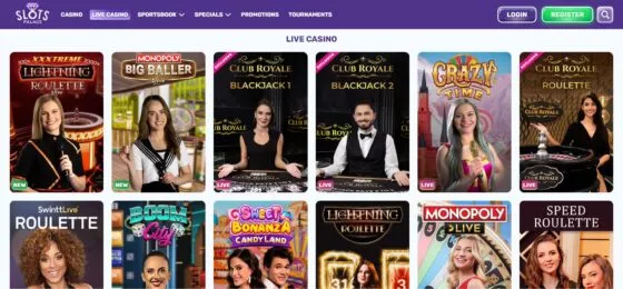 SlotsPalace Casino live