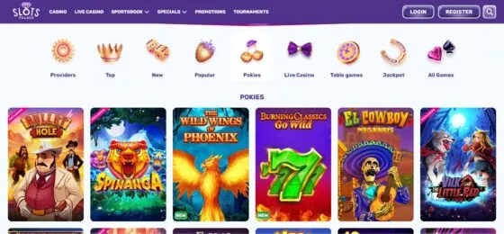 SlotsPalace Casino slot machines