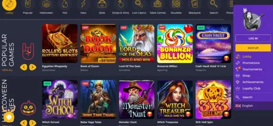 Rolling Slots game hall